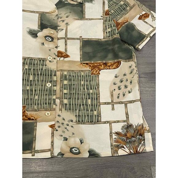 Women’s Alfred Dunner African Safari button down top 14 - Picture 2 of 7